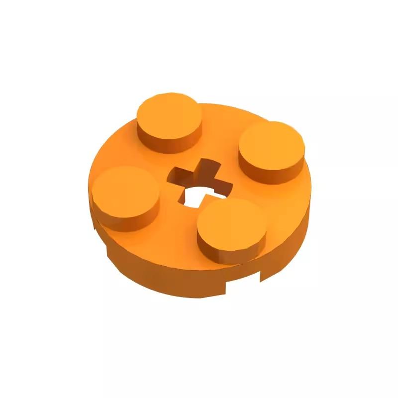 100 шт. Конструктор DIY, размер совместим с 2x2 круглым блоком 4032, пластиковые игрушки для детей