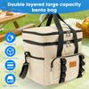 23 л Многофункциональные двухслойные сумки-тоут-холодильники для ланча Большой вместимости Дорожный пикниковый ланч-бокс для семейных мероприятий на открытом воздухе