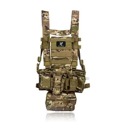Тактический жилет NEW HORIZON Chest Rig для страйкбола, снаряжения LE, US Marshall, SWAT, Спецназа, нейлон 900D, камуфляж (CP)