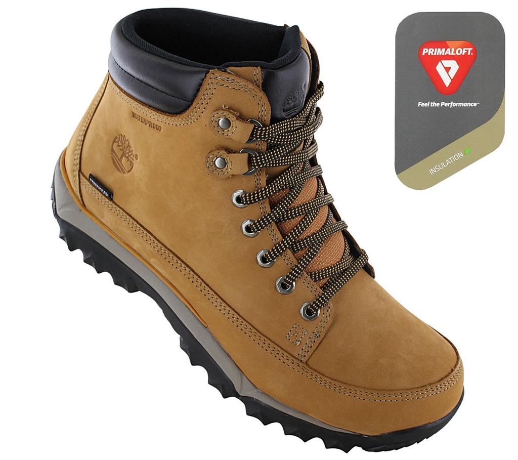 Timberland RIME RIDGE Mid WP Primaloft Водонепроницаемая - Мужская зимняя обувь Ботинки кожаные коричневые TB12402R-231 ORIGINAL