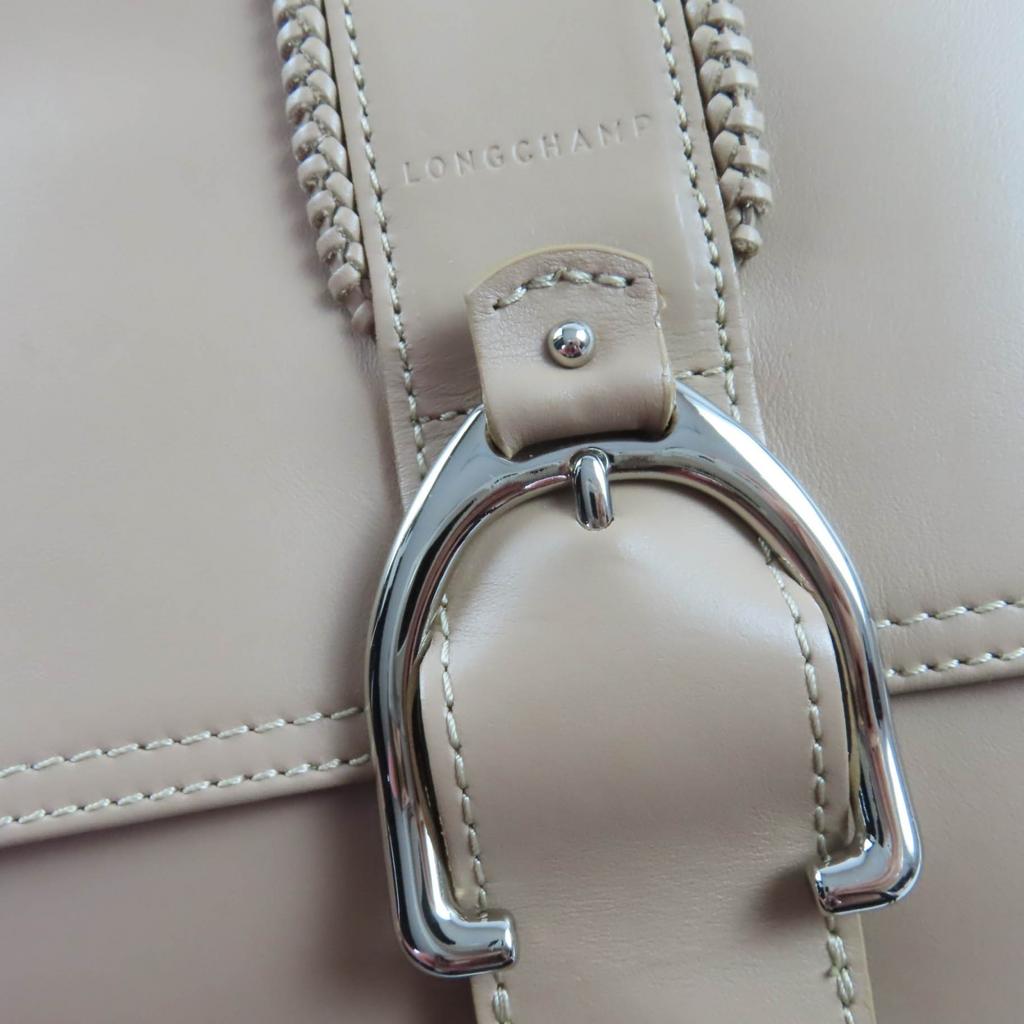 Превосходная сумка через плечо Longchamp Amazone Chain 2WAY сумка из коричневой кожи Женская Б/У