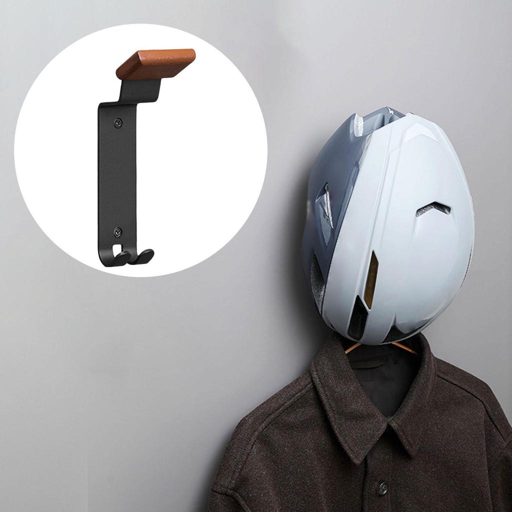 Настенный держатель для шлема Прочный Легко устанавливается с вешалкой для пальто, футбольной и бейсбольной экипировки