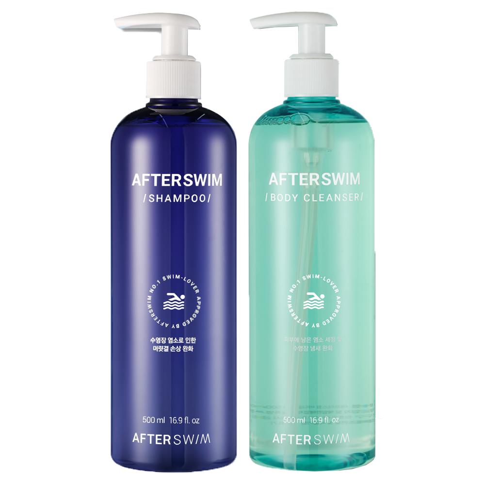 After Swim Pool Shampoo 500ml + Body Cleanser 500ml, 1 set