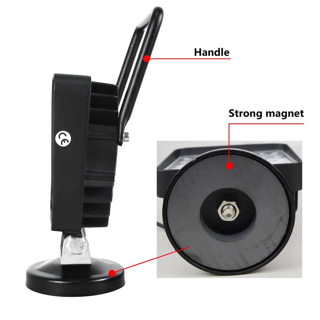 Willpower 4" 48W LED 12V 24V LED Light Bar с магнитным основанием Широкоугольный светодиодный рабочий фонарь IP67 Водонепроницаемый светодиодный прожектор 6000K Белый