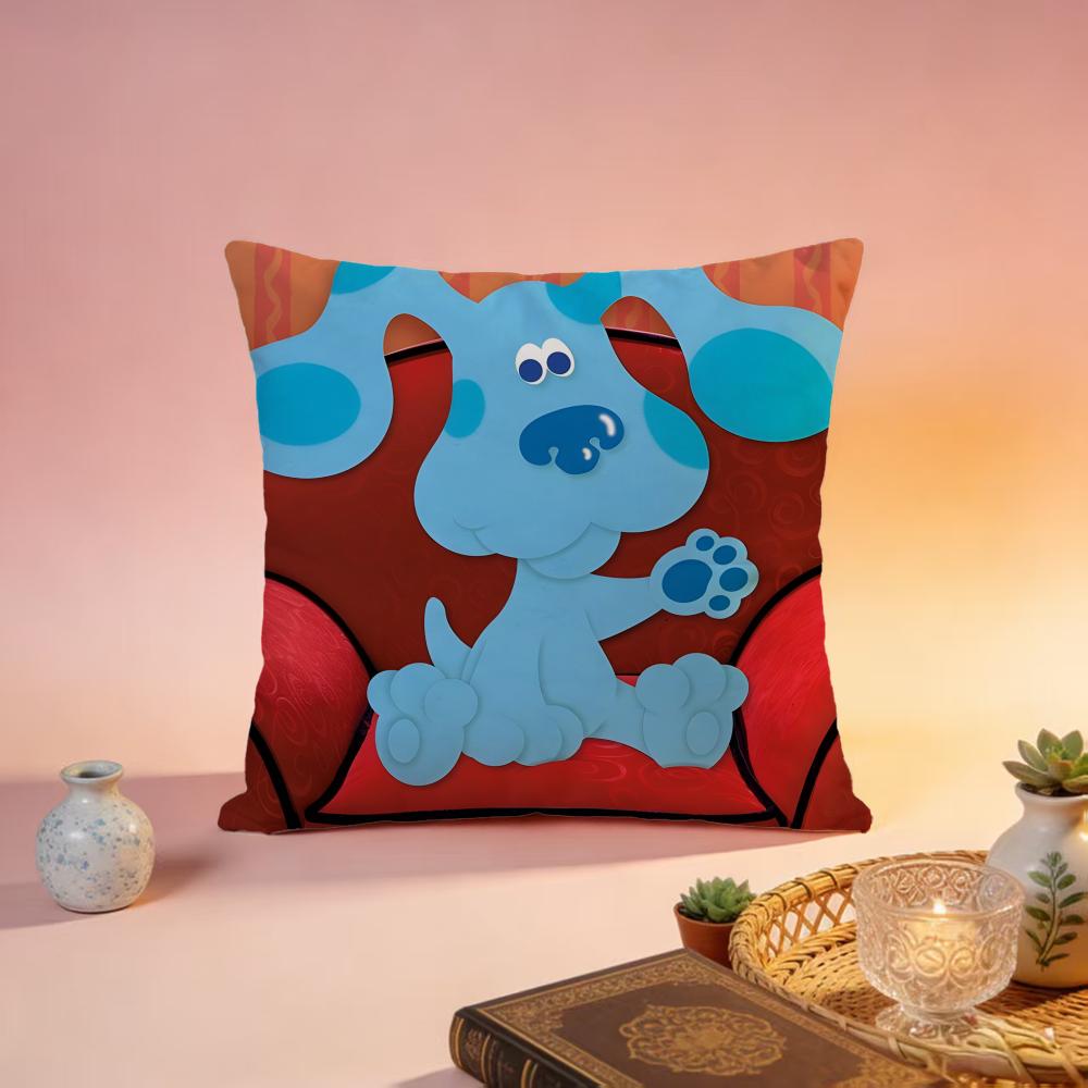 New BBlues cluesful Cushion Cover Premium SkinFriendly Pillow Case MultiPurpose for Home Office Travel