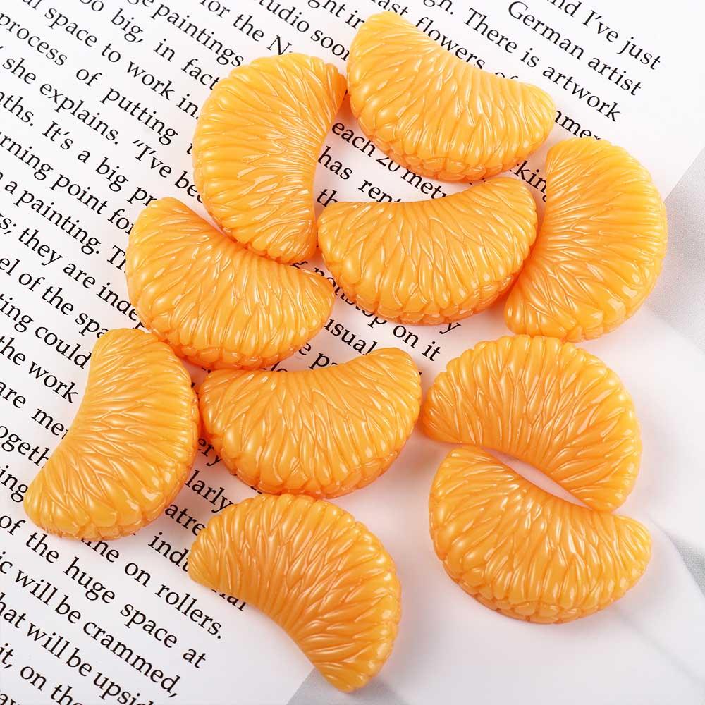 Decoration Lifelike Decorative Mini Fake Orange Slices Home Decor Artificial Fruit Simulation