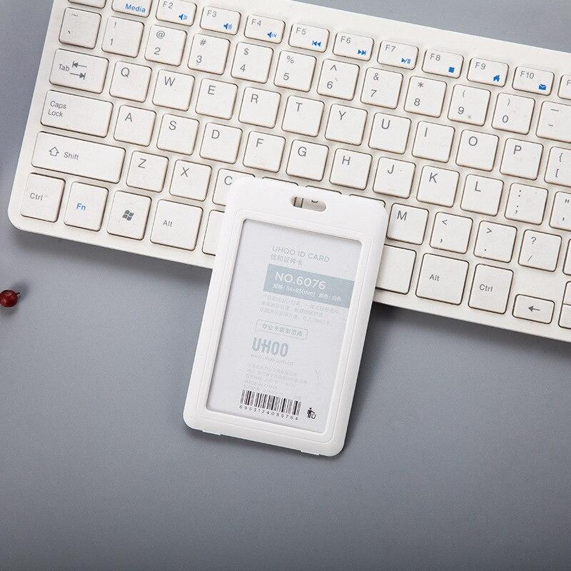 1pc Staff Meeting Work Card Set Student Badge Bus Card Set Single-sided Transparent Student ID Employee Work Card