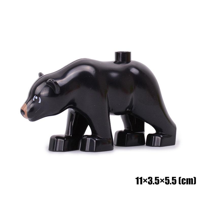 Big Size Building Blocks Animal Accessorie Compatible Duplo Rabbit Fish Bear Chicken Pig Duck Dog Cat Horse Cow Sheep Toys Gifts