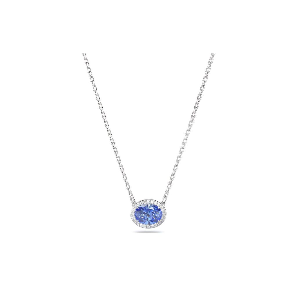 Swarovski Una Zodiac Oval Cut Rhodium Plated Necklace Women necklace Blue 5671809