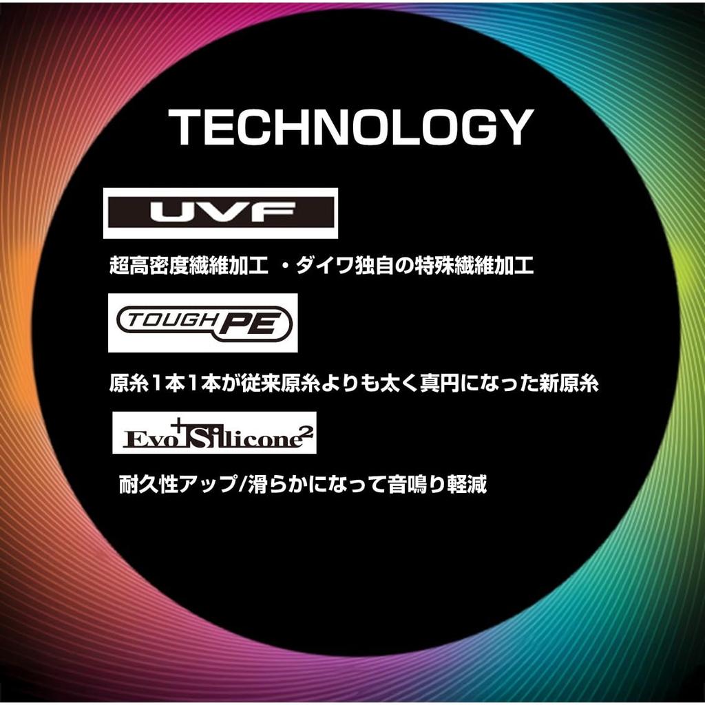 Daiwa PE Line UVF PE DuraSensor 2400 (DAIWA) Bright+Si2 #4