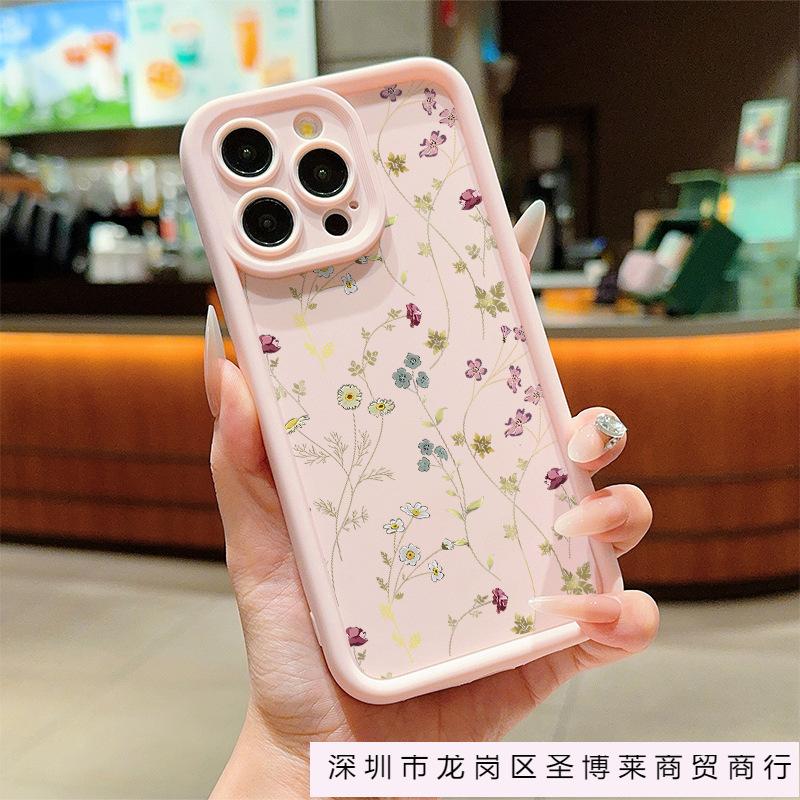 Цветочная линия для чехла мобильного телефона iPhone 11/12/13/14/15 Apple 16promax полноразмерный X/XS