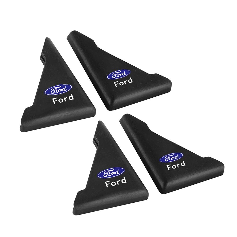 2/4PCS Silicone Car Door Corner Cover Bumper Crash Scratch Protector Center Cover For Ford Mondeo Fiesta Focus 2 Ranger Mustang