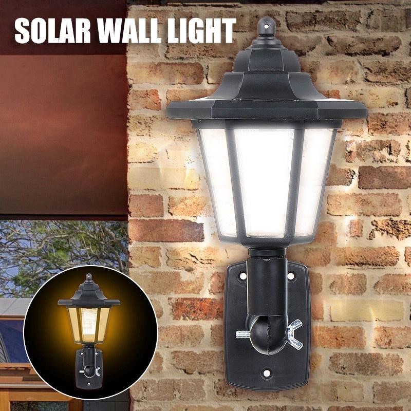 Беспроводные солнечные настенные светильники с одинарной/двойной головкой, уличные водонепроницаемые настенные ночные светильники, ретро-фонарь для сада, патио, двора, новые