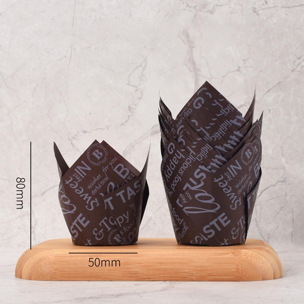 Bakeware Tulip Baking Cup Pastry Tools Cupcake Liners New Greaseproof Paper Party Supplies