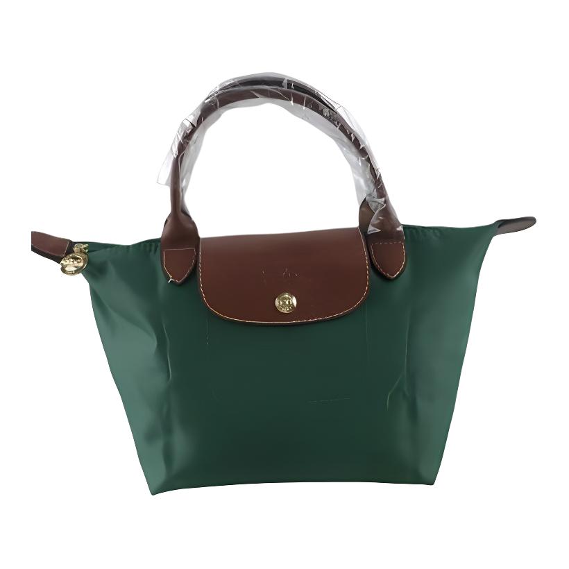 Longchamp Складная холщовая сумка-пельмень Женские сумки Британско-зеленая 1621089P95