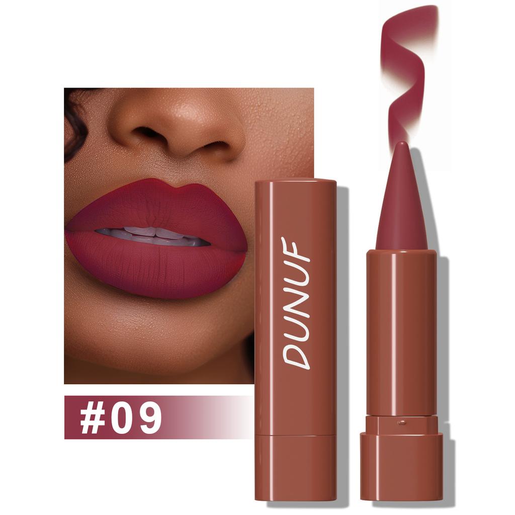 Красно-коричневый карандаш для губ Sexy Velvet Matte Lipstick Pencil Nude Color Gradient Lip Liner Pencil Lasting Makeup Pigment Tint Lip Crayon