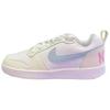 Nike Court Borough Wear Resistant And Lightweight Low Top Skateboard Shoes Women's White Yellow Blue  Sneakers  HJ3492-141