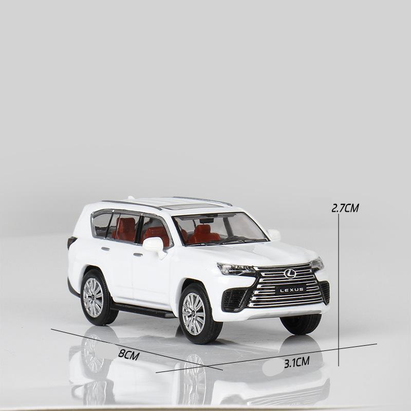 QMV5 1:64 Lexus LX600 Sport Miniature Model JKM 1/64 Premium SUV Toy Car Vehicle Free Wheels Diecast Zinc Alloy Metal Collection Gift