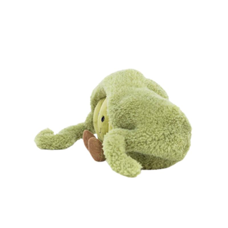 JELLYCAT Серия Забавная Еда Овощ Стручок Гороха Креативная Зеленая Кукла Плюшевая Кукла Высота 9 см