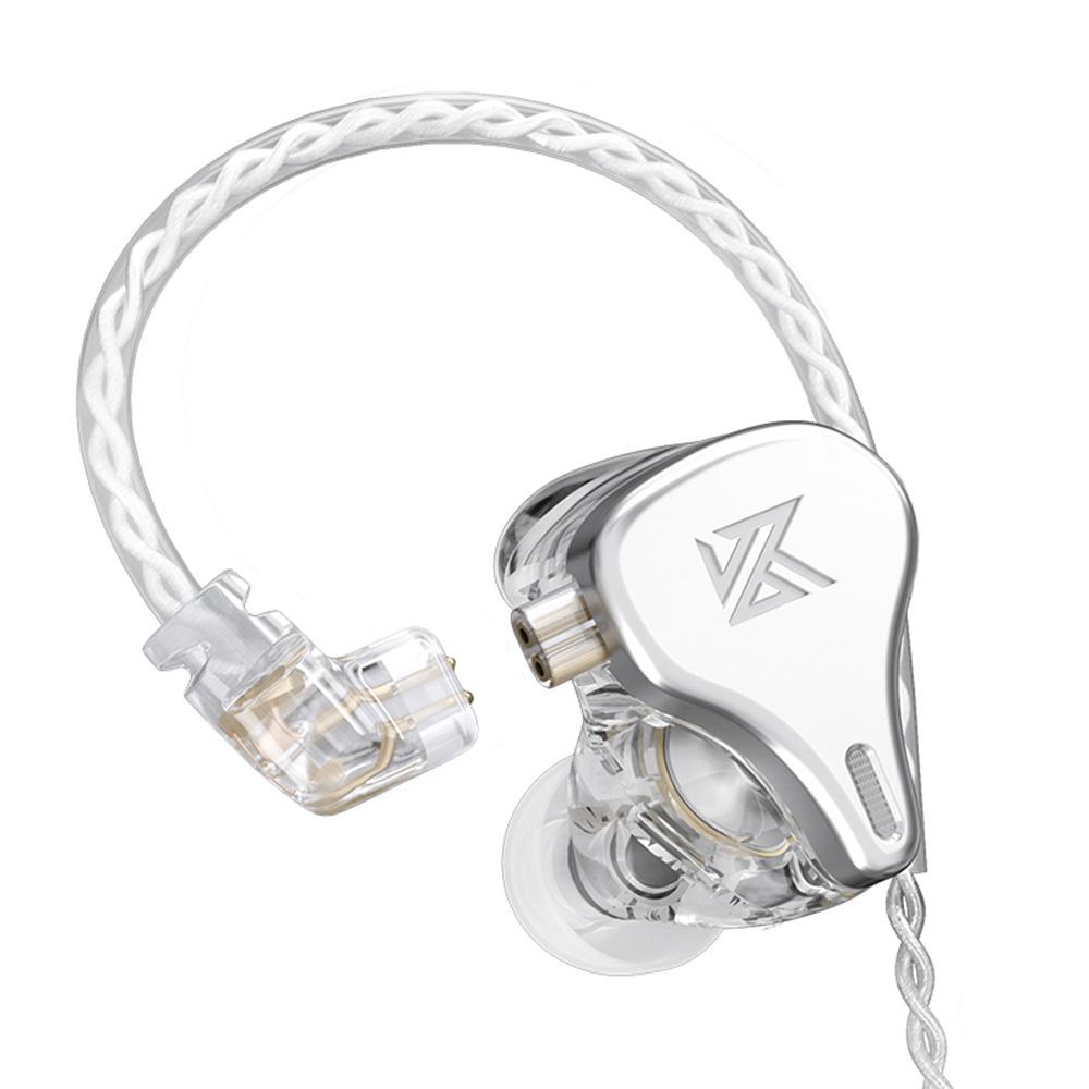 Наушники KZ DQ6 Metal Hifi, проводные наушники с разъемом 3,5 мм, большая динамическая стереогарнитура с шумоподавлением и микрофоном, вкладыши для занятий спортом и бегом.
