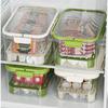 Transparent Food Container Sealed Picnic Bento Box Portable Freshing Box Kitchen Supply