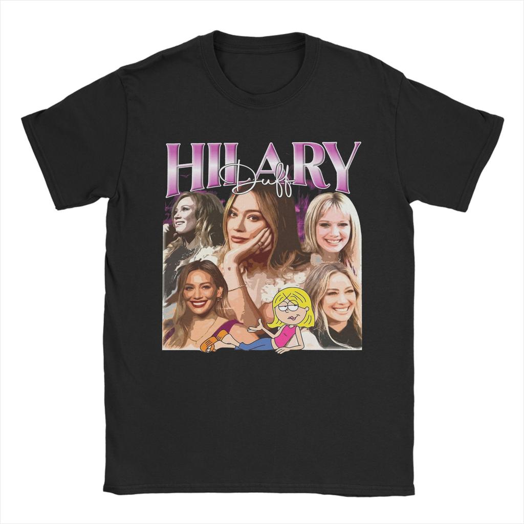 Футболка Hilary Duff The Lucky Me Tour 2026 для унисекс женщин с графическим принтом, 100% хлопок