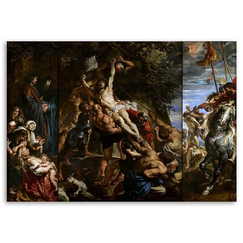 Canvas Print, Raising of the Cross - P. P. Rubens Reproduction