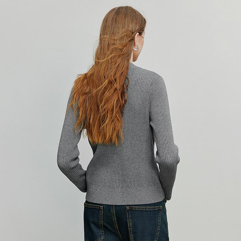 Women's Ribbed Slim Fit Zipper Cardigan