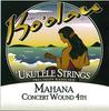 KO'OLAU STRINGS MAHANA CONCERT WOUND 4TH Набор струн для концертной укулеле Low-G Прозрачный нейлон