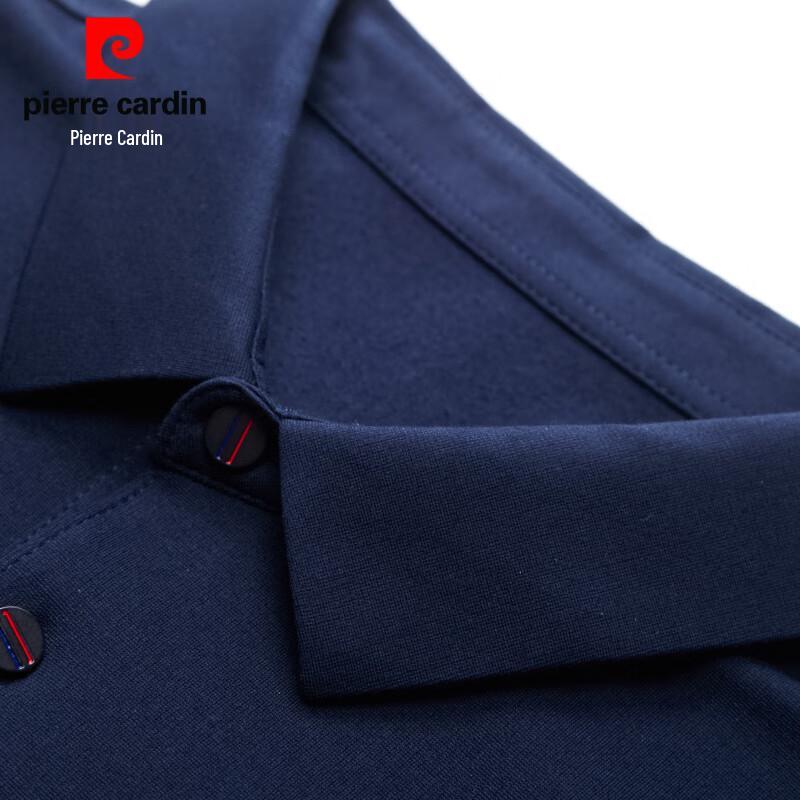 Мужская рубашка-поло с длинным рукавом из шелковой смеси Pierre Cardin