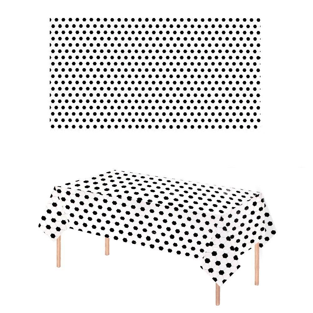 Disposable Football Theme Tablecloth Plastic Soccer Banner Soccer Table Cover Table Decor