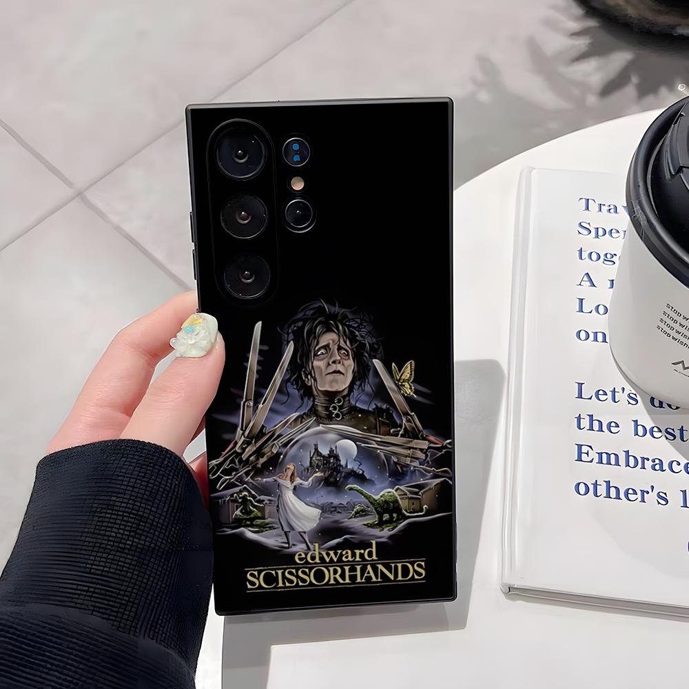 Retro Edward Scissorhands Phone Case For Samsung S26 Ultra S25 Edge Ultra S23 S22 S21 S20 Ultra Plus S24 Fe Cover