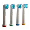 4 шт. сменные головки для электрической зубной щетки, больше удаления налета, закругленные щетинки, нежные и эффективные