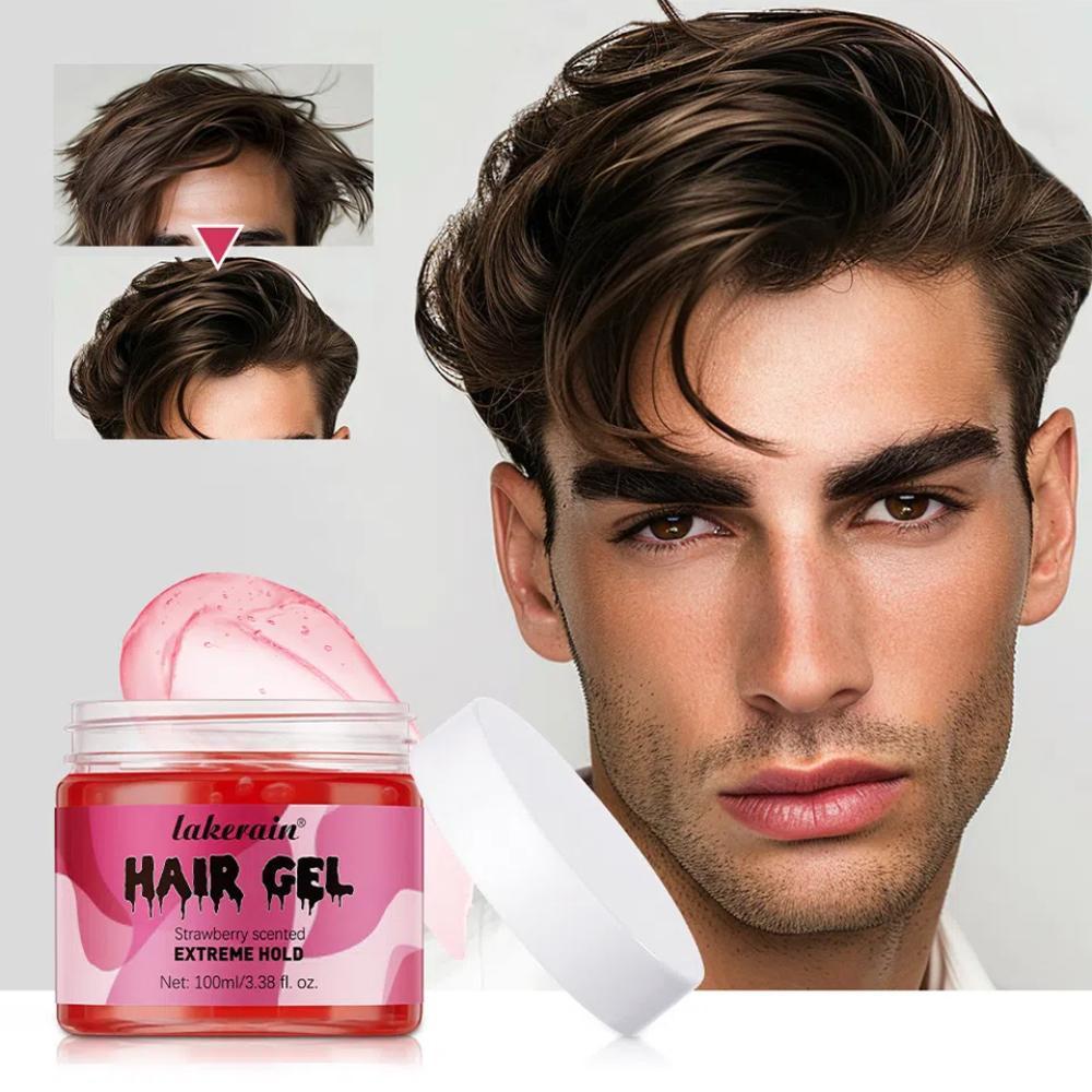 Transparent Gel Hair Gel 100ml Styling Curly Hair Moisturizing Fluffy Bubble Elastic Hair Gel