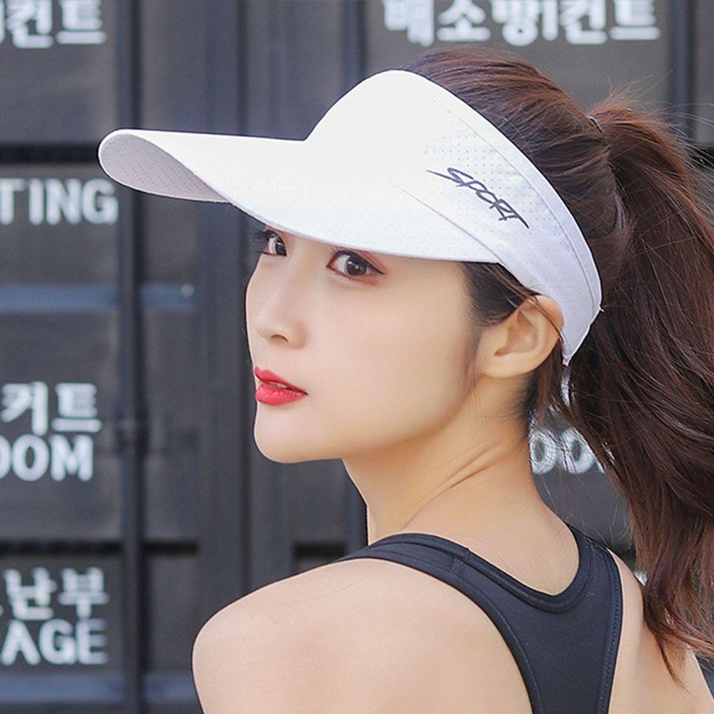 Sports Solid Color Sunscreen For Men UV Protection Empty Top Hat Sun Hat Korean Style Hat Women Cap