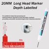 Decoration Multifunction Bathroom Marker Pen Hareware Processing Deep Hole Marker Long Head Markers