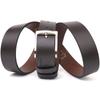 Стильный брючный мужской кожаный ремень GRANDE PELLE Leather Belt 21449 Коричневый