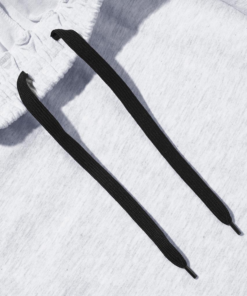 GAKKAI UNIONS Double Pintuck Wide Sweatpants White Melange