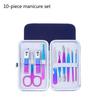 Красочный маникюрный набор из нержавеющей стали Olecranon, 15 предметов, ножи для педикюра для красоты ногтей, набор кусачек для ногтей, набор для ухода за ногтями