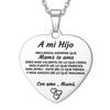 Моему сыну, дочери, кулон, ожерелье на испанском языке A MI HIJO HIJA NOVIA, вдохновляющие украшения, семейные подарки