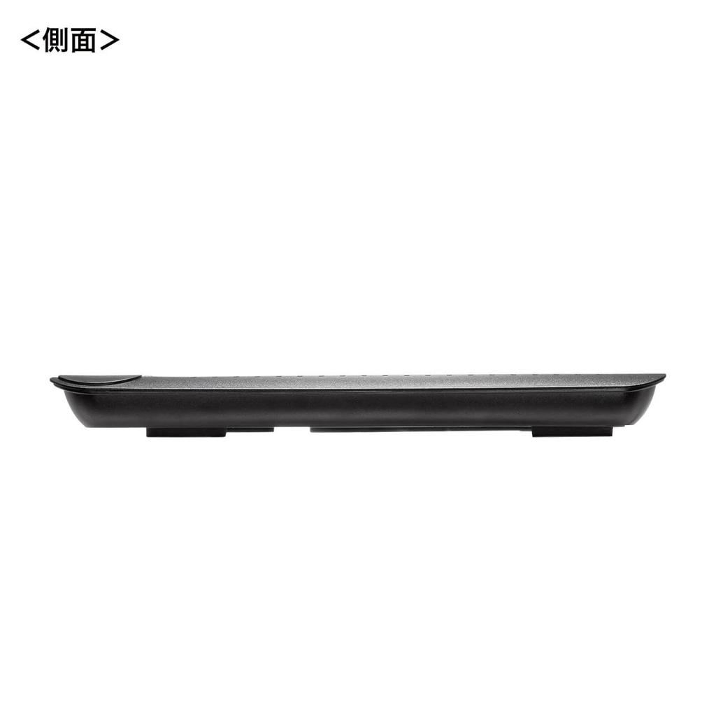 Охлаждающая подставка для ноутбука Sanwa Supply, охлаждающий алюминиевый корпус с функцией регулировки высоты, совместимая с экраном шириной до 15,6 дюйма, черная, TK-CLN28U