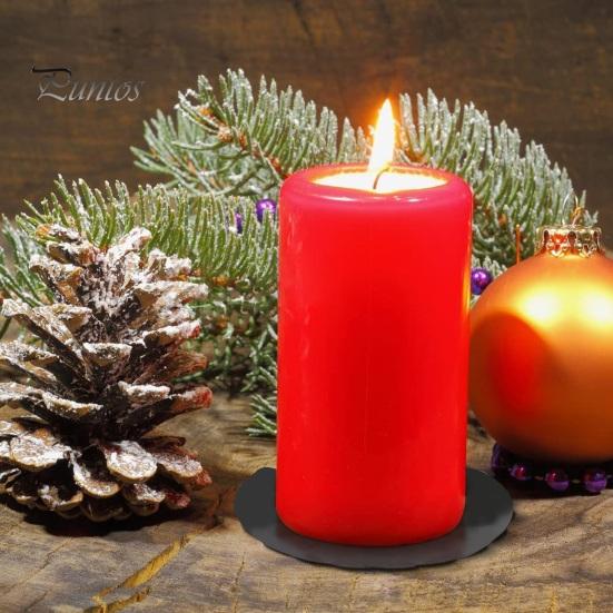 12 шт. рождественские гальванические металлические подсвечники DIY домашний декор кованый поднос основа аксессуары для дома