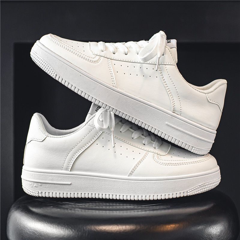 Маленькие белые туфли мужские весенние дышащие молодежные и молодежные повседневные универсальные мужские туфли новые студенческие чисто белые спортивные туфли