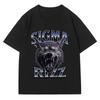 Футболка Sigma Rizz Смешная Графическая Футболка с Мемами Мужская Одежда Эстетика 90-х Подарок для Него С коротким Рукавом Ретро Мужчины и Женщины