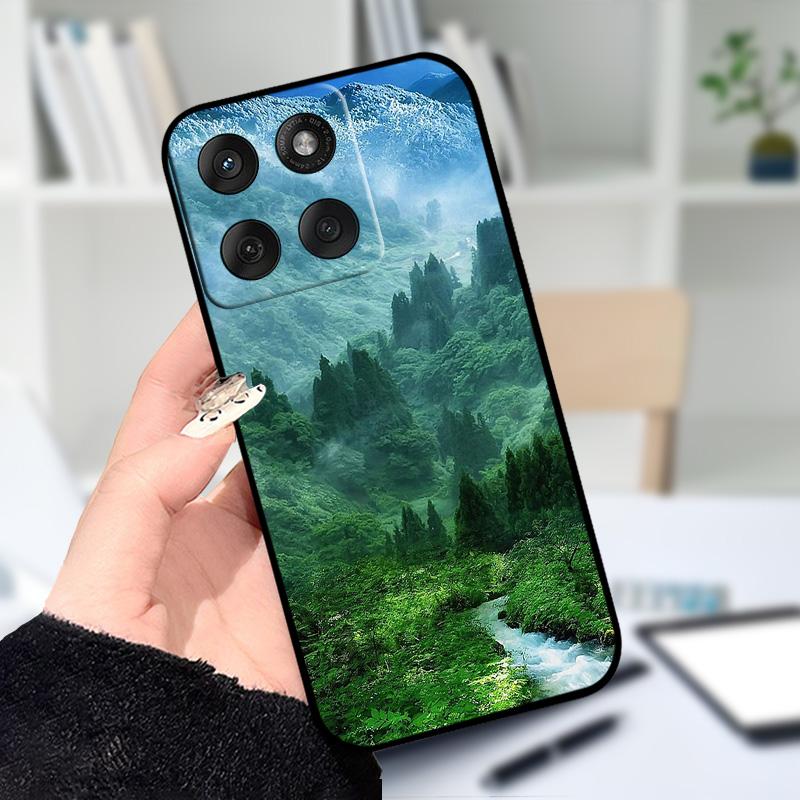 Для Motorola Edge 60 Fusion Мягкий чехол XT2503-4 Милый мультяшный силиконовый TPU чехол для телефона Для Moto Edge 60Fusion 5G Защитный Fundas