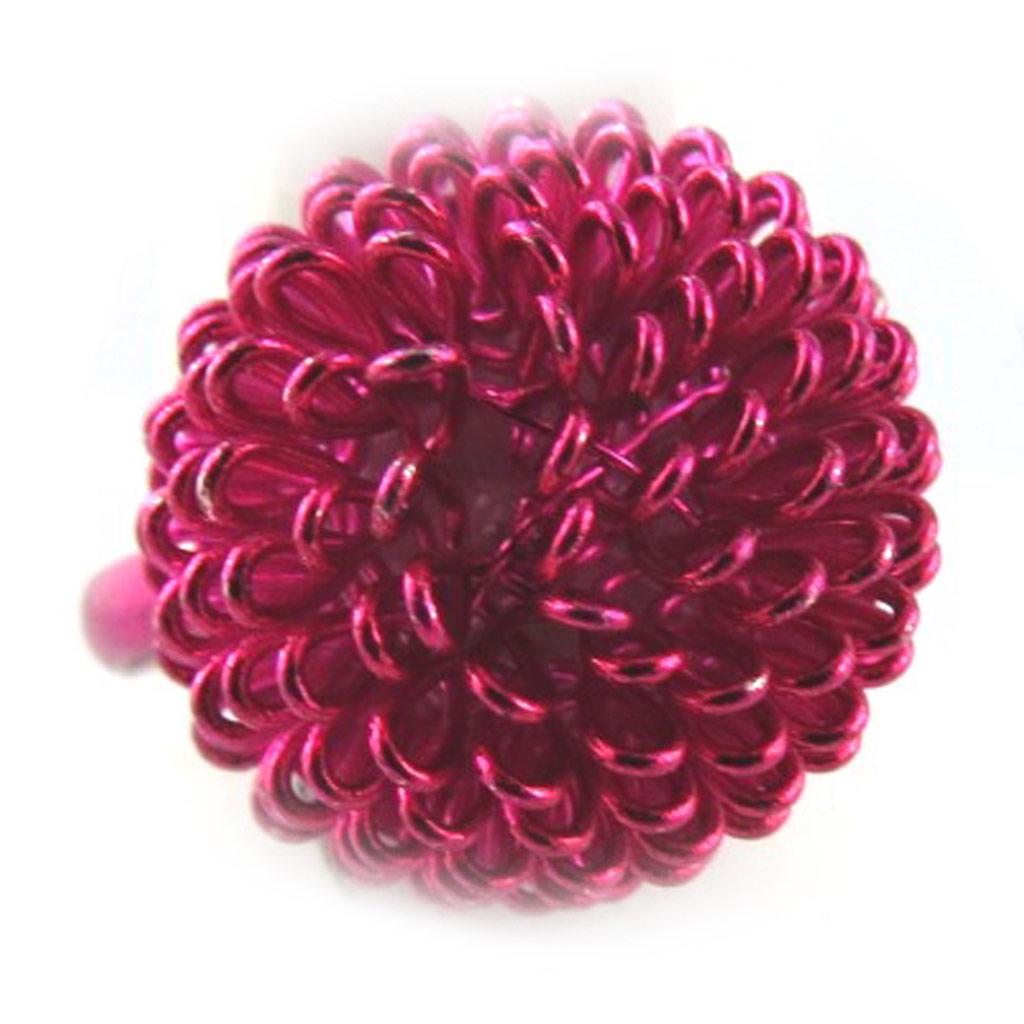 Les Trésors De Lily [R8287] - Pink 'Scarlett' Adjustable Ring - 15 Mm