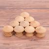 10Pcs Handles 2.4X2Cm Natural Wooden Cabinet Drawer Wardrobe Knobs Pull Handle