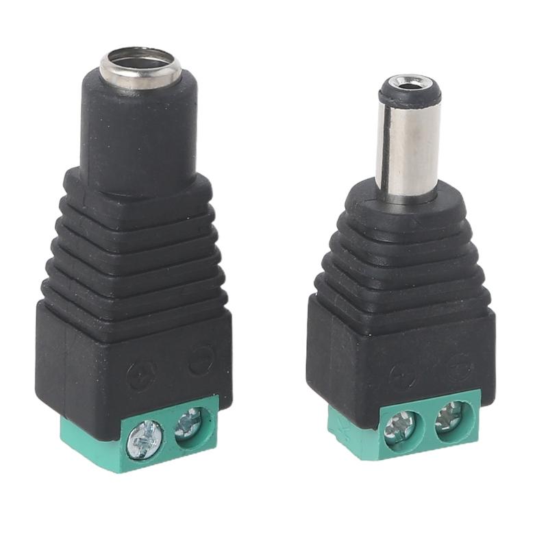 Адаптер-разветвитель разъема питания DC 12V Папа+Мама 2.1x5.5mm Разъем питания DC для камеры видеонаблюдения Светодиодной ленты Освещение