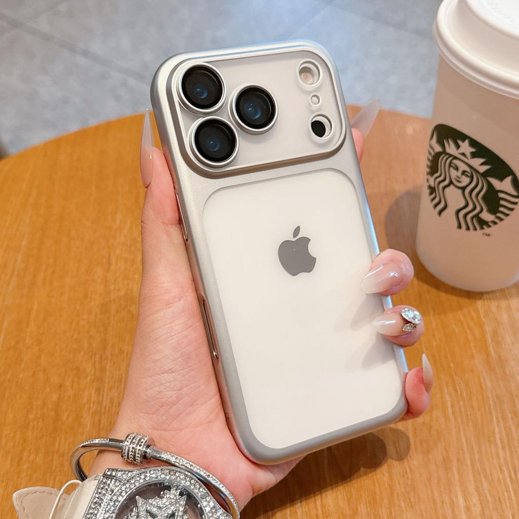 Матовое гальваническое покрытие подходит для чехла для телефона iPhone 17 с плёнкой для объектива Apple 17 ProMa Противоударный защитный чехол из поликарбоната