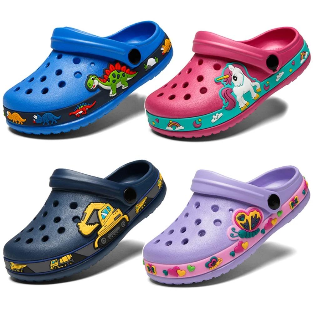 Cute Baby Boys Slippers Summer Kids Cartoon Sandals Toddler Beach Shoes Girls Cute Slides Children Slippers